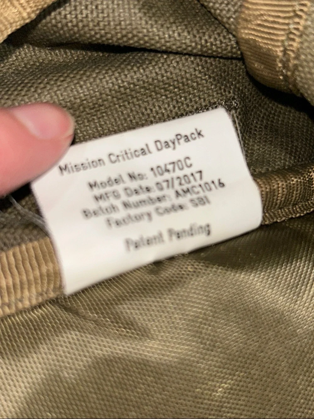 GUC Mission Critical tactical day pack